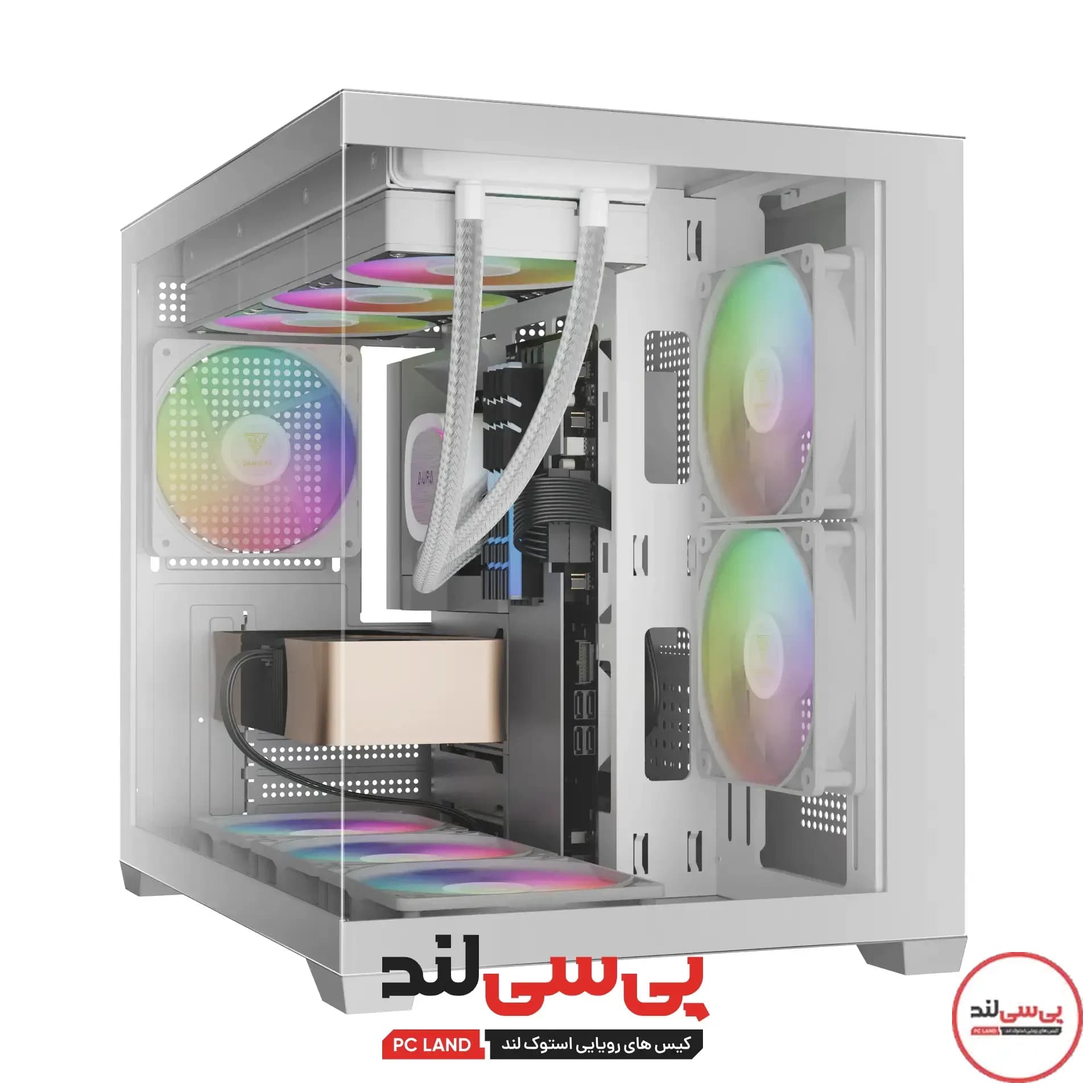 کیس ورک استیشن Gamdias مدل Aura White GC10M